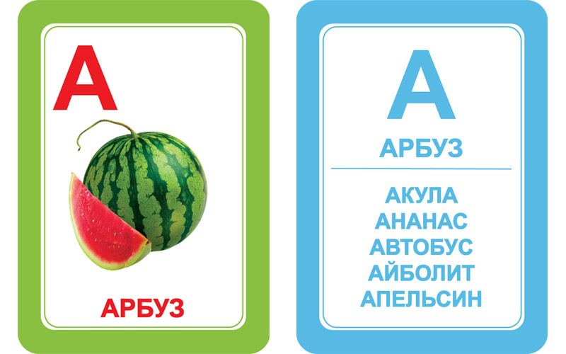 Interbaby Развивающие карточки Алфавит A Interbaby Alphabet A