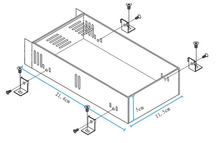 Габаритные размеры контроллера MakeSkyBlue 60A WiFI V119