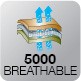 BREATHABLE 5000 “ДЫШАЩАЯ” способность – способность мембранного материала пропускать через себя пар, образуемый телом человека. Измеряется в г/м² в течение 24 часов.
