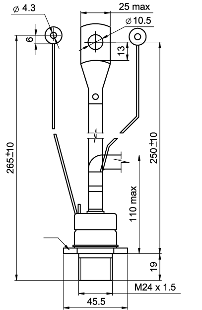 Тиристор Т171-250-18